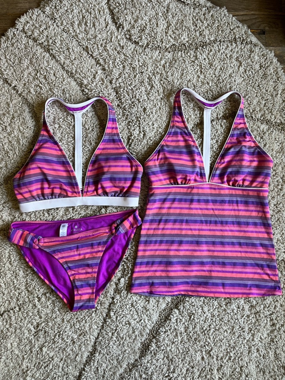 Athleta multicoloured bikini set